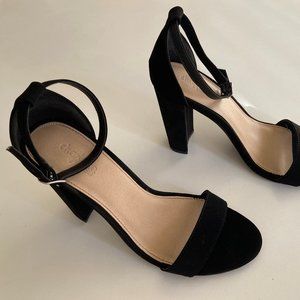 Charlotte Russe High Heel Sandals Black 9 USA New